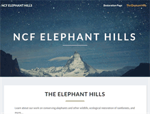 Tablet Screenshot of elephanthills.org